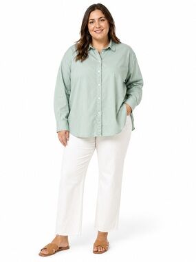 J.Crew Relaxed Fit Lightweight Poplin Shirt Size 20 NWOT